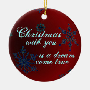 WeihnachtsLiebe-Verzierung Keramik Ornament