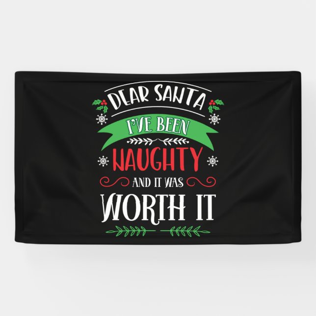 Weihnachtsliebhaber Der Weihnachtsmann war ein sch Banner (Horizontal)