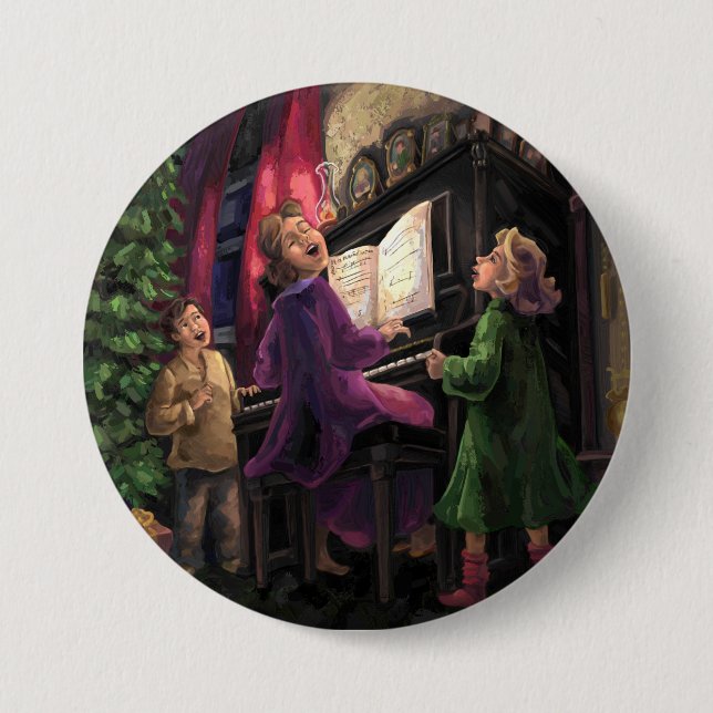 Weihnachtslied Button (Vorderseite)