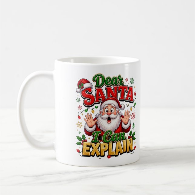 Weihnachtslied-Geschenk, Festlicher Winterbecher Kaffeetasse (Links)