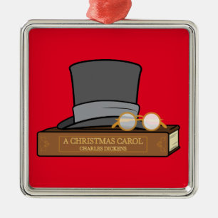 Weihnachtslied mit Top Hat Keramik Ornament Aus Metall