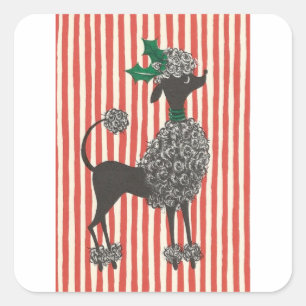 Weihnachtslied Quadratischer Aufkleber