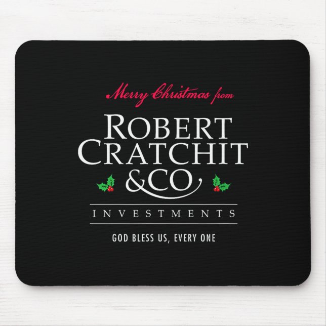 Weihnachtslied Robert Bob Cratchit Ebenezer Scroo Mousepad (Vorne)