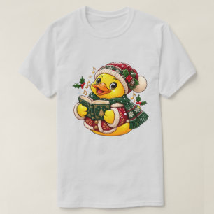 Weihnachtslied Sänger Gummiente Feiertag T-Shirt