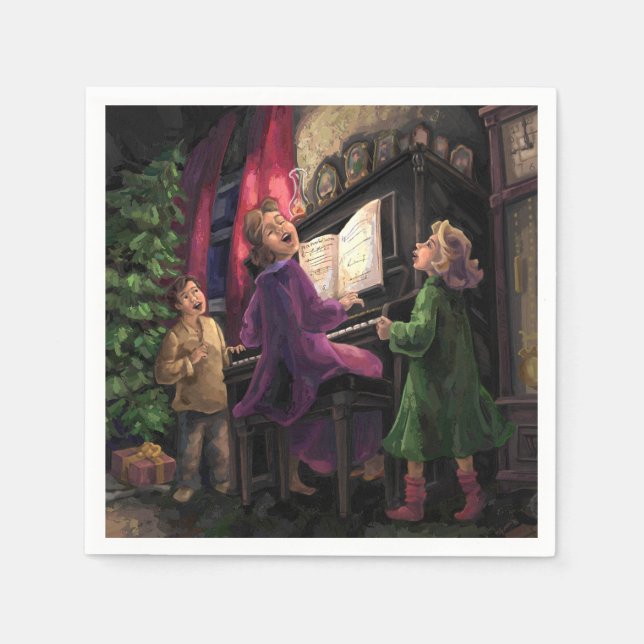 Weihnachtslied Serviette (Vorderseite)