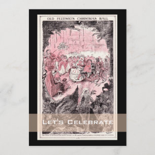 Weihnachtslied Vintage-Feiertage Weihnachtsfeier Einladung