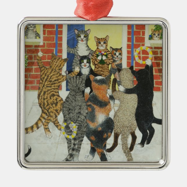 Weihnachtsliede Silbernes Ornament (Vorne)