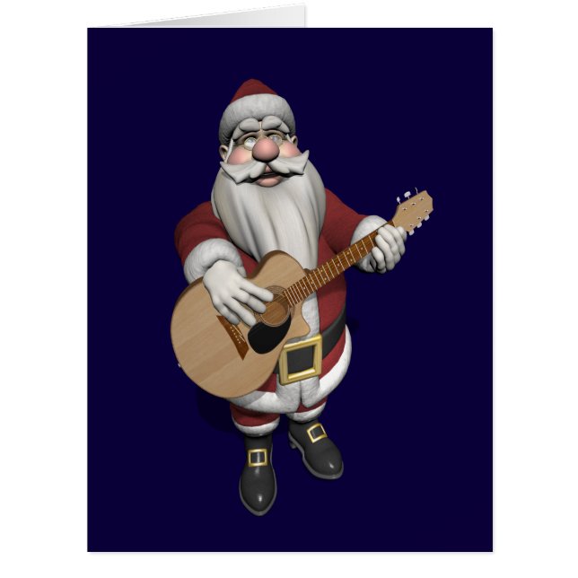 Weihnachtslieder auf seiner Gitarre (Vorderseite)