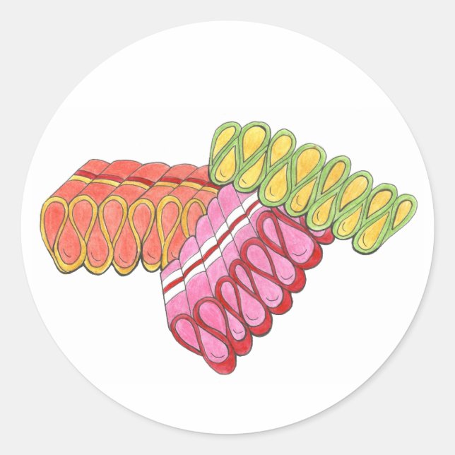 Weihnachtslieder Candy Candies Holiday Stickers (Vorderseite)