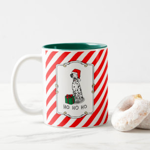 Weihnachtslieder Dalmatiner Hund (schwarz 1) Niedl Zweifarbige Tasse