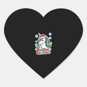 Weihnachtslieder Ein magisches Weihnachtsfest Part Herz-Aufkleber
