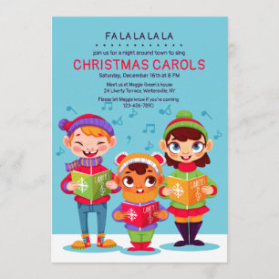 Weihnachtslieder - Einladung