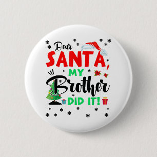 Weihnachtslieder Familie Lieber Weihnachts-Bruder  Button