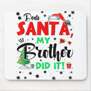 Weihnachtslieder Familie Lieber Weihnachts-Bruder Mousepad