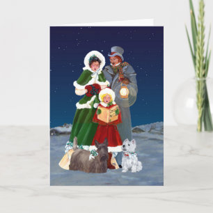 Weihnachtslieder Feiertagskarte