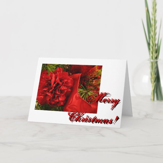 Weihnachtslieder Feiertagskarte (Vorderseite)