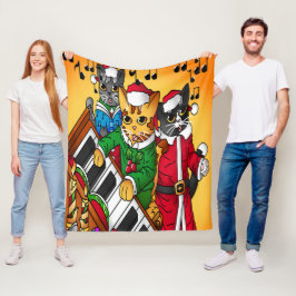 Weihnachtslieder Fleecedecke