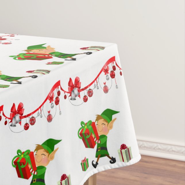 Weihnachtslieder, Frohe Weihnachten, Elf Tischdecke (Beispiel)