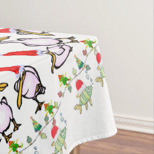 Weihnachtslieder, Frohe Weihnachten Pelican Fisch Tischdecke