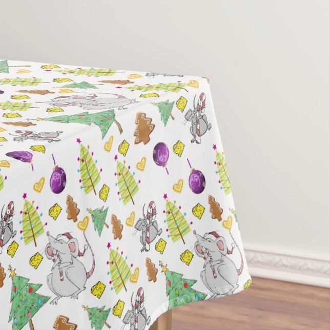 Weihnachtslieder, Frohe Weihnachtsmäuse Tischdecke (Beispiel)