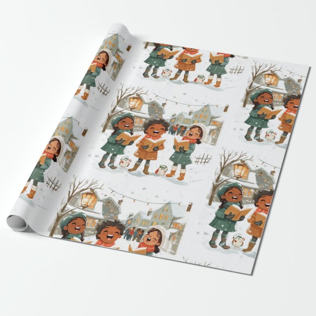 Weihnachtslieder Geschenkpapier (Ungerollt)