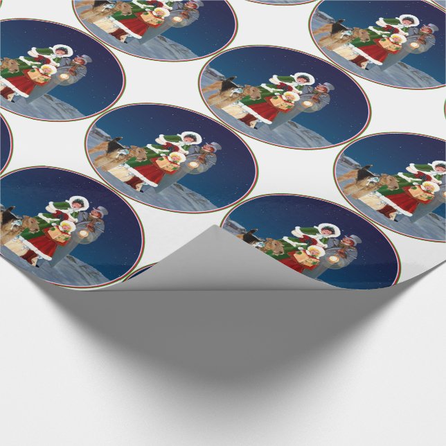 Weihnachtslieder Geschenkpapier (Ecke)