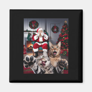 Weihnachtslieder Hund Selfie mit dem Weihnachtskla Magnet