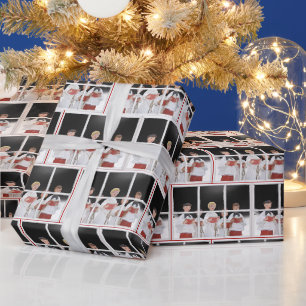 Weihnachtslieder im Fenster Geschenkpapier