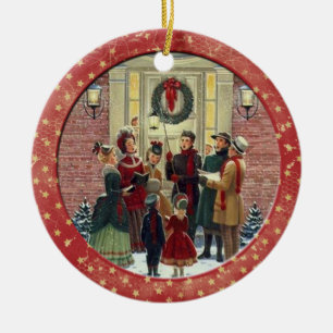 Weihnachtslieder Keramik Ornament