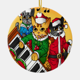 Weihnachtslieder Keramik Ornament