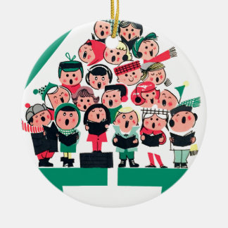Weihnachtslieder Keramikornament