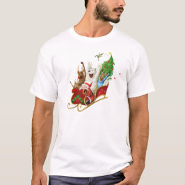 Weihnachtslieder, lustig, digital zeichnend T-Shirt