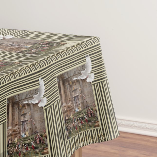 Weihnachtslieder, Merry, Jesus Krippe Tischdecke (Beispiel)