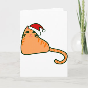 Weihnachtslieder mit orangefarbener Katze Einladung