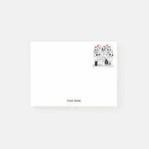 Weihnachtslieder mit Snow Xmas Post-it Klebezettel