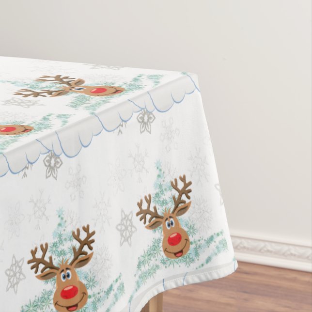 Weihnachtslieder, Rentier Tischdecke (Beispiel)