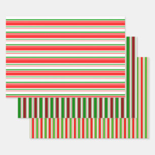 Weihnachtslieder rot, weiß, grün gefärbt geschenkpapier set