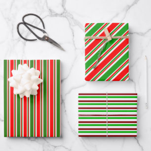 Weihnachtslieder rot, weiß, grün gefärbt geschenkpapier set