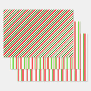 Weihnachtslieder rot, weiß, grün gefärbt geschenkpapier set