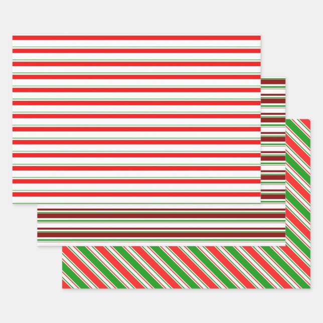 Weihnachtslieder rot, weiß, grün gefärbt geschenkpapier set (Set)