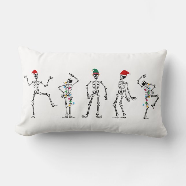 Weihnachtslieder tanzen lendenkissen (Vorderseite)