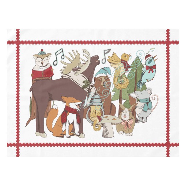 Weihnachtslieder Tischdecke (Vorderseite (Horizontal))