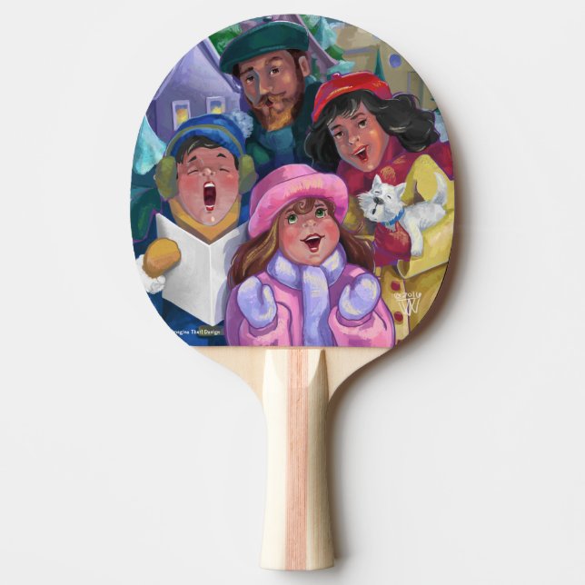 Weihnachtslieder Tischtennis Schläger (Vorderseite)