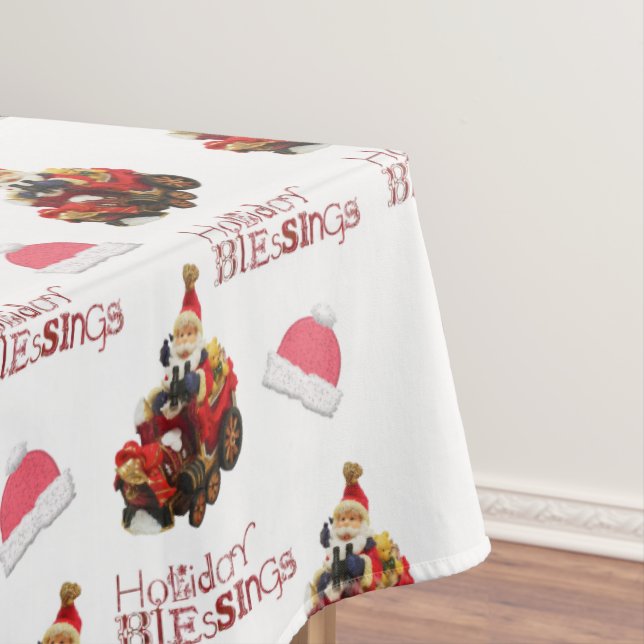 Weihnachtslieder, Vintager Weihnachtssegler Tischdecke (Beispiel)