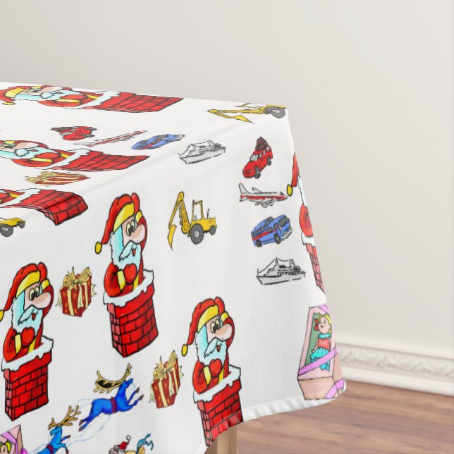 Weihnachtslieder, Weihnachtsspielzeug Tischdecke (Beispiel)