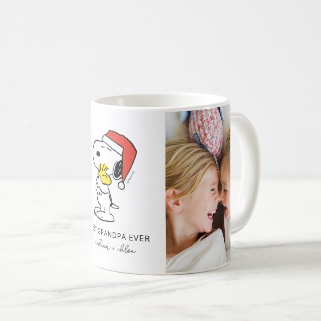 Weihnachtslieder & Woodstock | Bestes Opa-Foto Kaffeetasse (VorderseiteRechts)