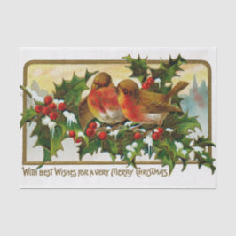 Weihnachtslieder zwischen Berries und Ivy Seidenpapier