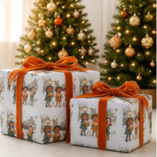 Weihnachtsliedersänger geschenkpapier