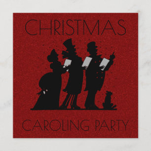 Weihnachtsliedersingen-Party viktorianischer fal Einladung