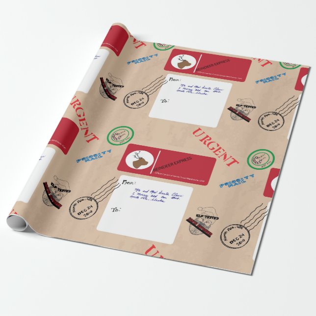 Weihnachtslieferung! Geschenkpapier (Ungerollt)